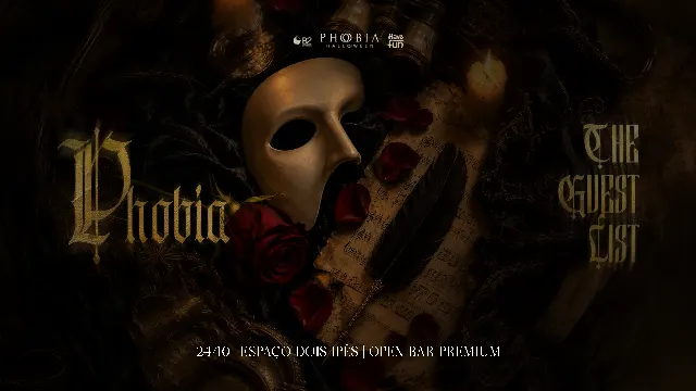 Arte do evento PHOBIA - THE GUEST LIST