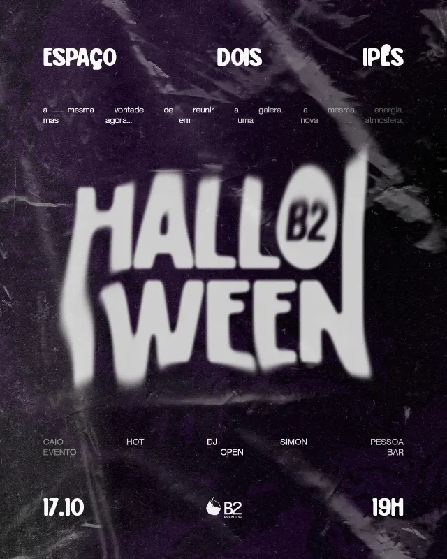 Arte do evento HALLOWEEN B2 - BRASÍLIA